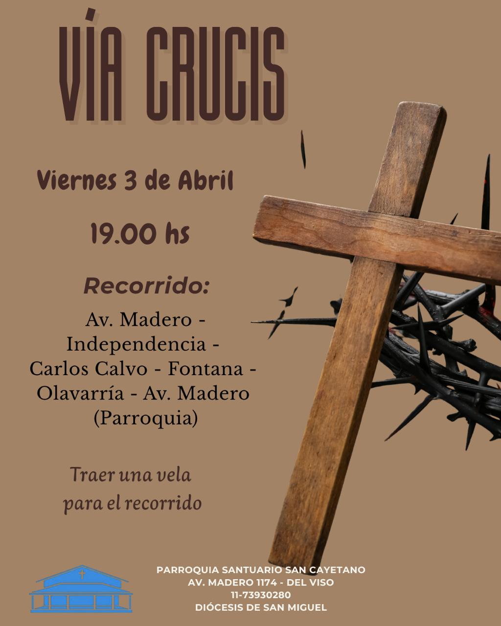 Flyer de Vía Crucis